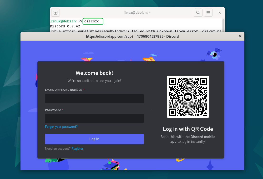Launching Discord on Debian installed via its deb file