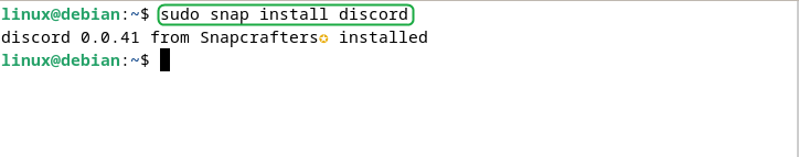 Installing Discord on Debian 12 using Snap Package manager