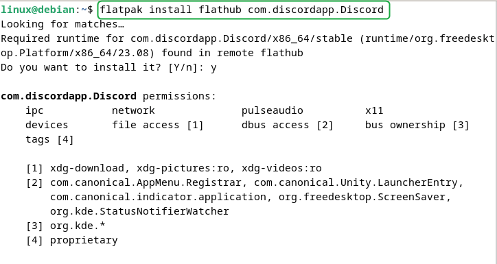 Installing Discord on Debian Through Flatpak