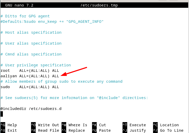 Adding user to sudo group in Debian