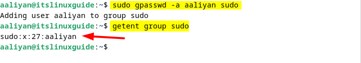 To add user to sudoers using the gpasswd command in Debian