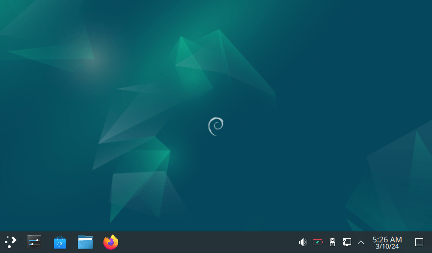 KDE desktop environment on Debian 12