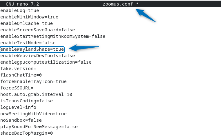 enabling Wayland for zoom on Debian 12