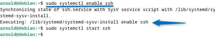 Enabling SSH on Debian 12