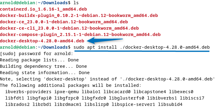 Installing Docker Desktop on Debian 12