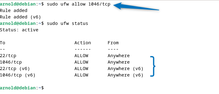 Allowing Custom Port for SSH through firewall on Debian 12