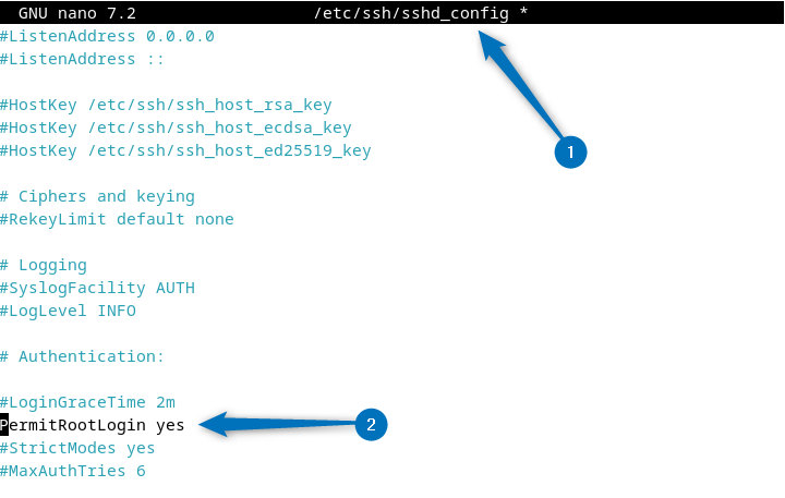 Allowing Debian 12 root Login via SSH