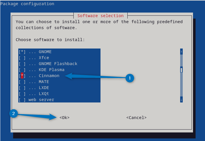 Installing Cinnamon via tasksel utility on Debian 12