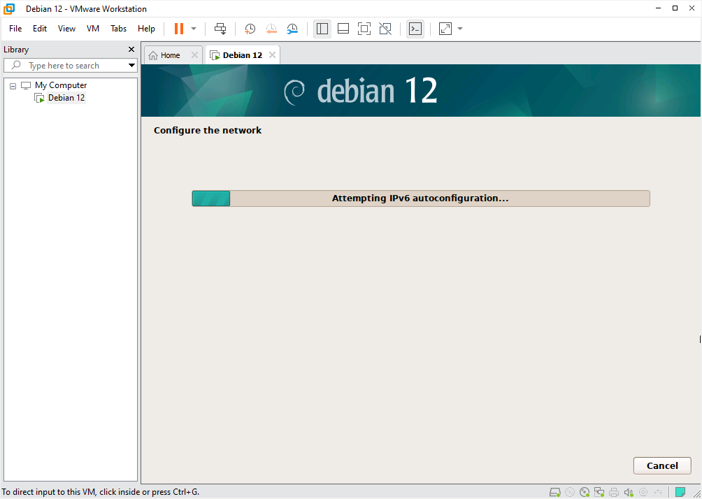 Installing Debian 12 on WMware