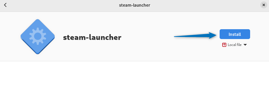 Installing Steam on Debian using Software Install App