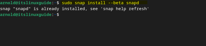 Installing snapd beta on Debian to fix error of cannot install “steam”: snap “steam” assumes unsupported features: snapd2.62
