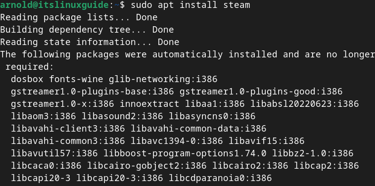 Installing Steam on Debian 12 using Steam repository