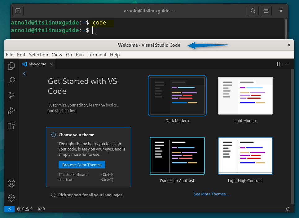 Launching VS Code on Debian 12 installed through Flatpak