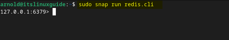 Launching Redis on Debian installed via Snap package manager