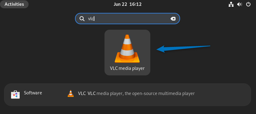 Launching VLC on Debian from its app's menu