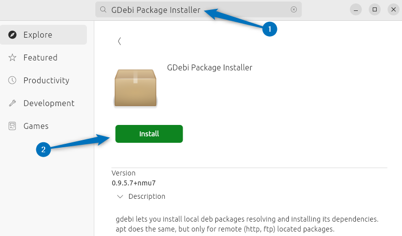 Installing GDebi package Installer on Ubuntu