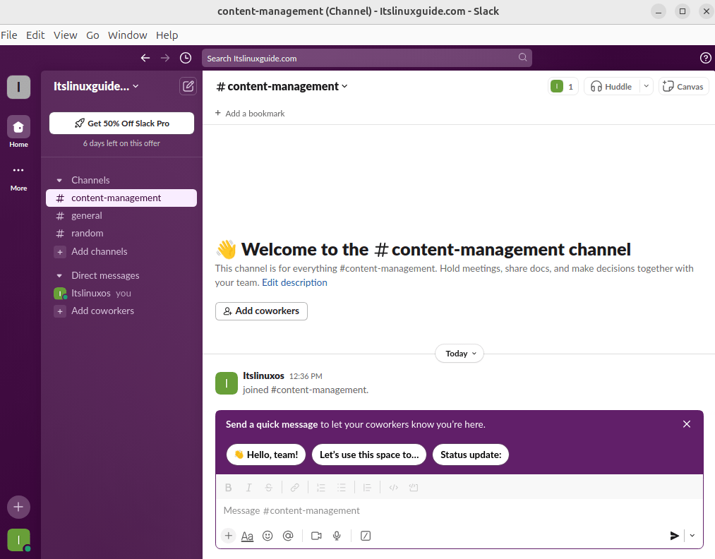 Slack on Ubuntu