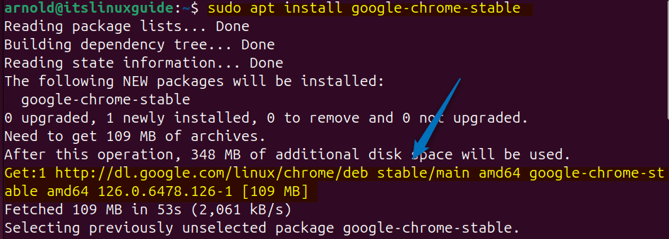 Installing Google Chrome on Ubuntu through google chrome repository