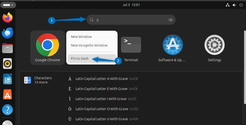Adding Google Chrome on Ubuntu menu bar/ Dash