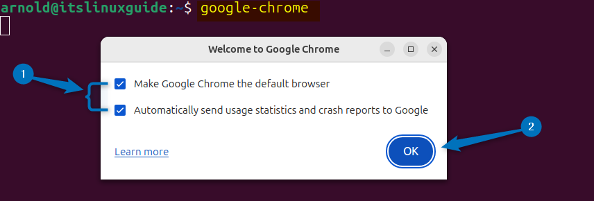 Launching Google Chrome on Ubuntu installed via Deb file