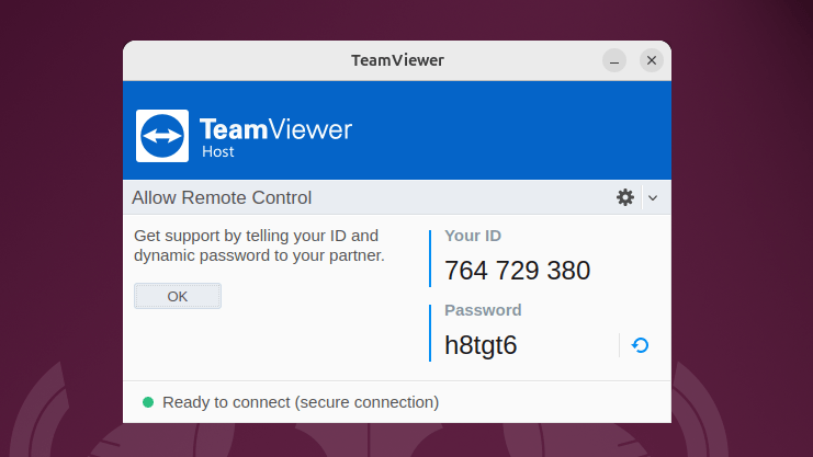TeamViewer host application on Ubuntu 