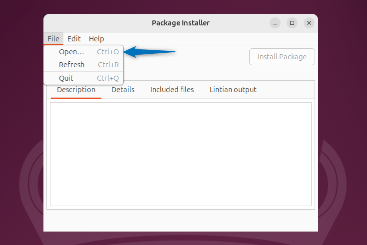 Opening Deb file in GDebi package installer on Ubuntu 