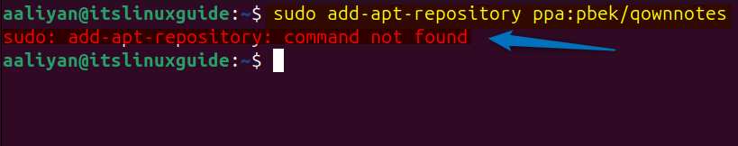 sudo: add-apt-repository: command not found error on Ubuntu