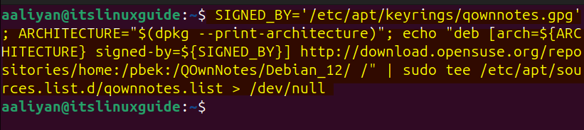 Adding QOwnNotes repository on Ubuntu