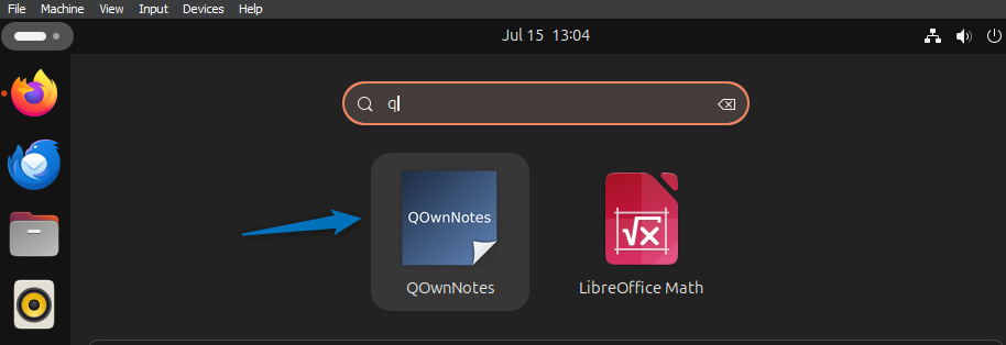 Launching QQwnNotes on Ubuntu from apps mennu