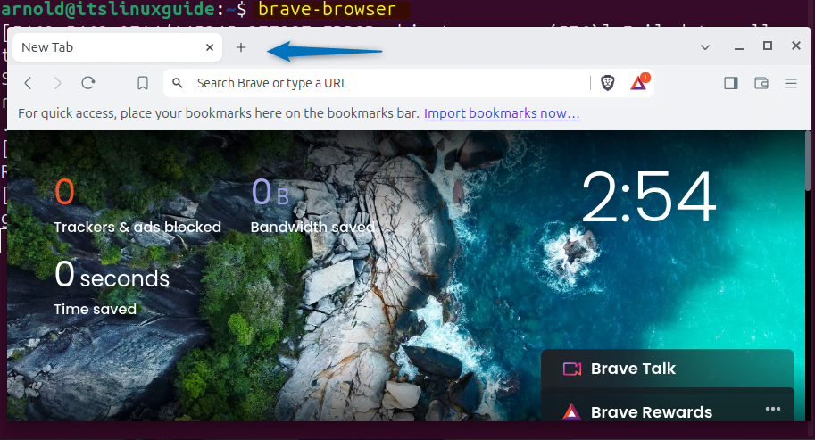 Launching Brave Browser on Ubuntu installed via Brave repository