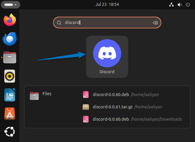 Launching Discord on Ubuntu from apps menu