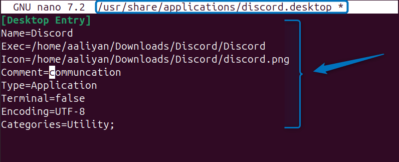 Creating Discord desktop icon on Ubuntu for its executable file