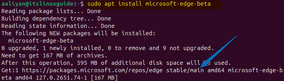 Installing Microsoft Edge on Ubuntu via Edge repository 