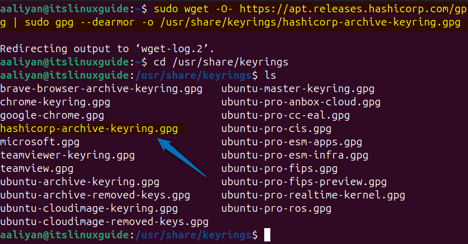 Adding Vagrant Repository GPG key on Ubuntu