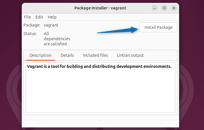 Installing Vagrant on Ubuntu using GDebi package Installer