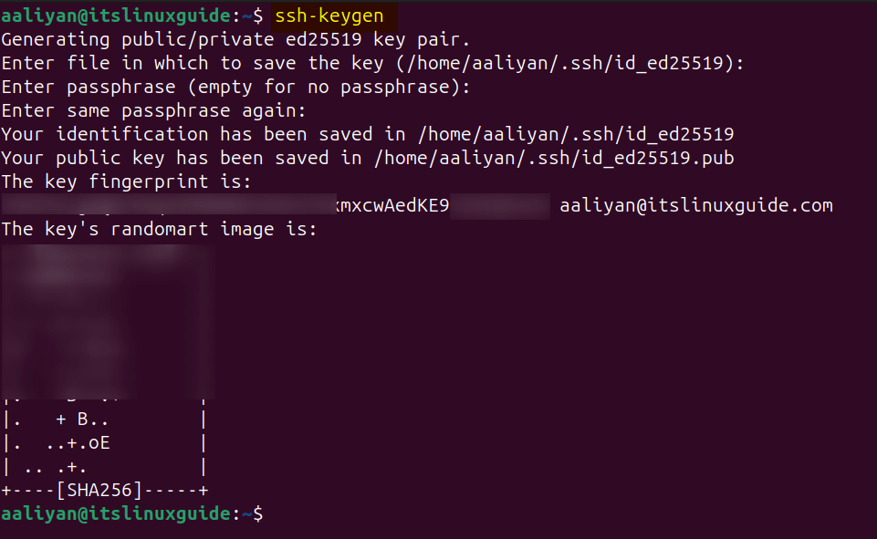 Generating SSH key on Ubuntu for accessing hosts via Ansible