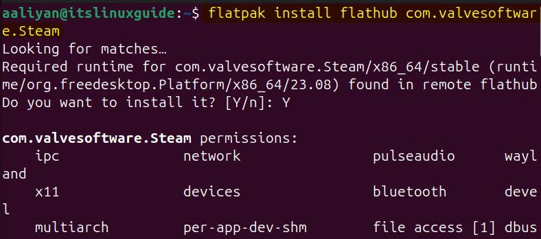 Installing Steam on Ubuntu using Flatpak