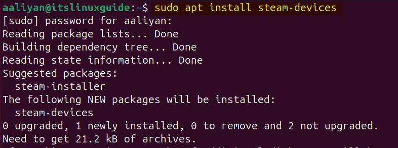 Fixing missing Steam input devices by installing steam-devices on Ubuntu via apt