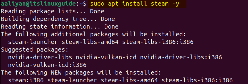Installing Steam on Ubuntu using Steam repository
