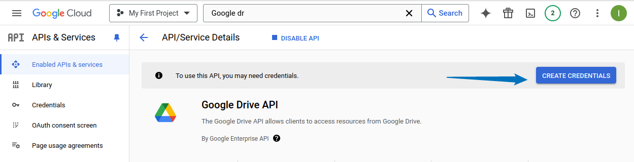 Creating credentials for Google Drive API to get client ID and secret ID for Google Drive Ocamlfuse on Ubuntu