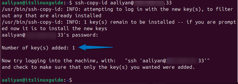 Copying the generated SSH key to host system to establish Ansible connection
