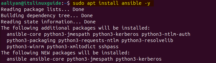 Installing Ansible on Ubuntu using its PPA repository