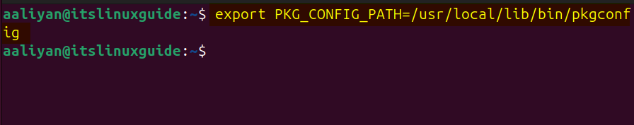 Setting the path for pkg-config utility on Ubuntu to get error free execution of OpenCV programs
