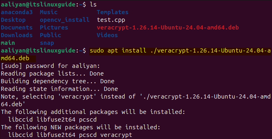 Installing VerCrypt on Ubuntu using apt package manager