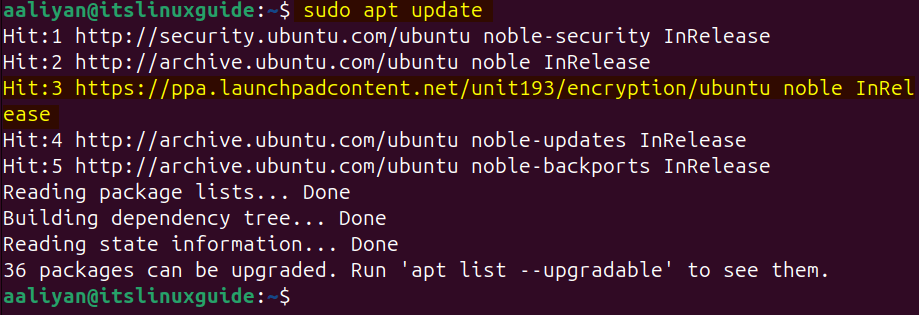 Updating apt packages list after adding VeraCrypt PPA on Ubuntu