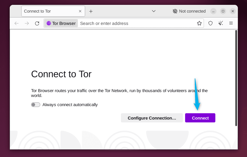 Connecting Tor Browser to internet for Browsing on Ubuntu