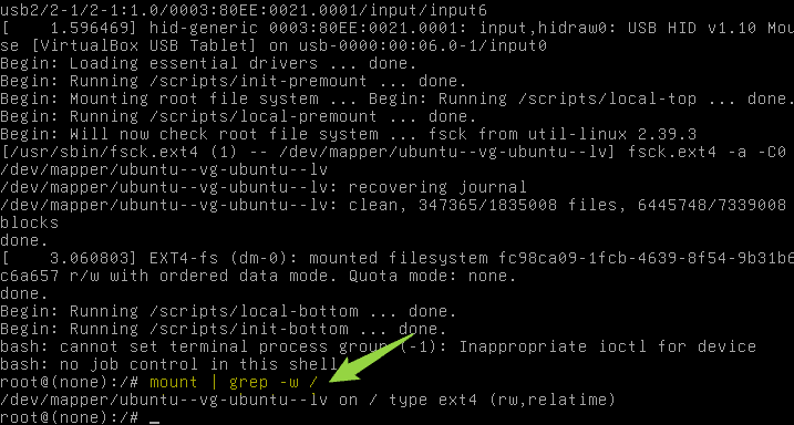 Checking the permissions for the file system for read and write