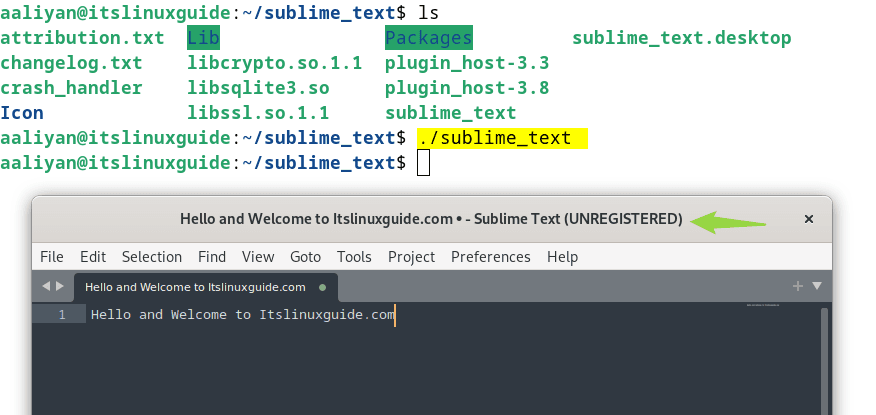 Launching Sublime text from its extracted tar file on Debian