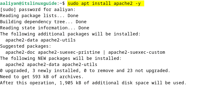 Installing Apache2 on Debian for WordPress 