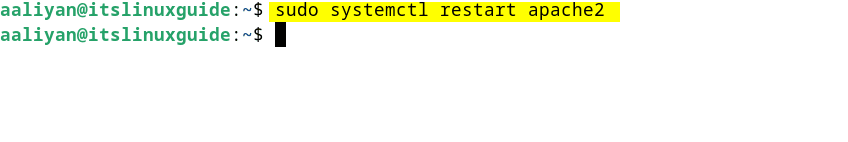 Restarting Apache2 on Debian after installing PHP for WordPress